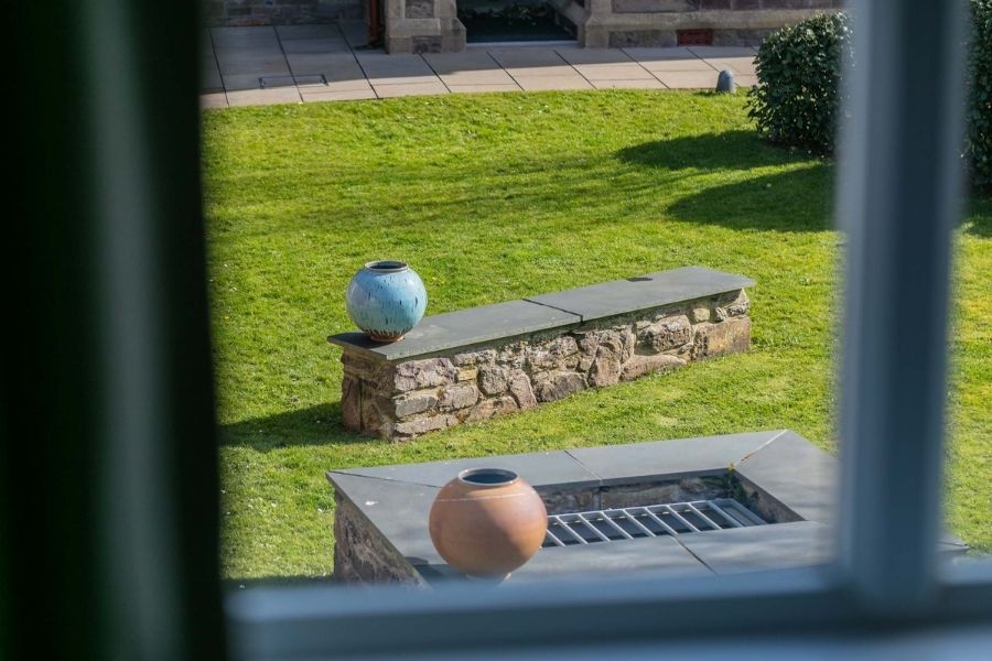 Penrhiw Priory Court Bedroom View