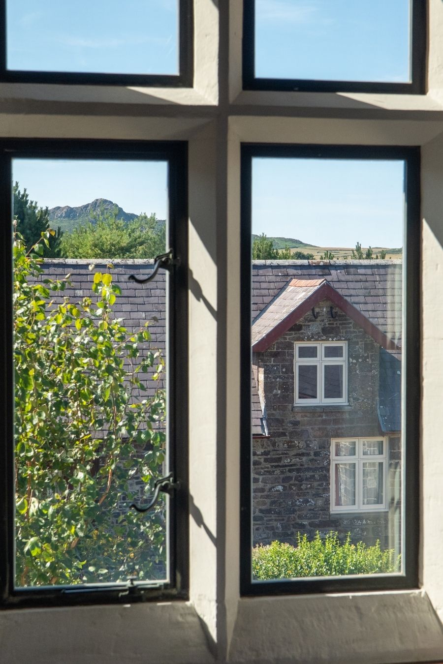 Penrhiw Priory Mountain Bedroom View
